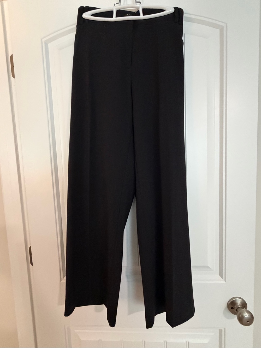 Avenue Black Wide-Leg Dress Pants